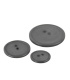 Bouton 2 trous - 15mm - ANTHRACITE
