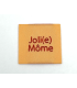 Etiquette Tissée à coudre : Joli(e) Môme - Pêche