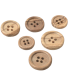 Bouton en bois 4 trous - 13mm