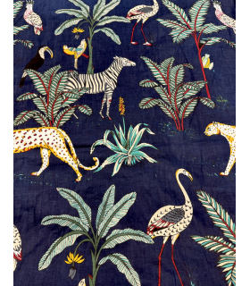 Coton indien - Jungle - MARINE