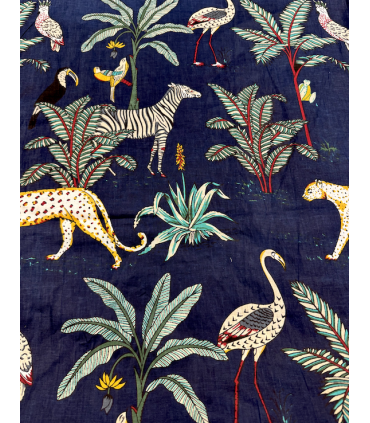 Coton indien - Jungle - MARINE