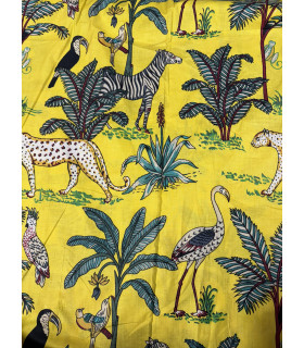 Coton indien Jungle - JAUNE