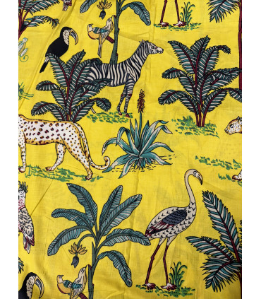 Coton indien Jungle - JAUNE
