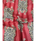 Coton indien Imprimé Tigre - CLYDE - ROUGE
