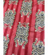 Coton indien Imprimé Tigre - CLYDE - ROUGE