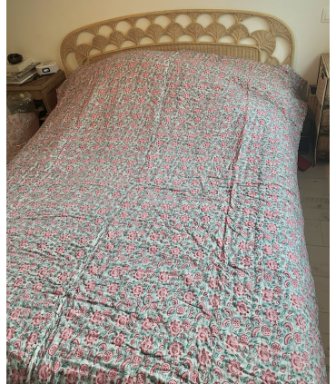 Plaid en coton matelassé indien - INDIE