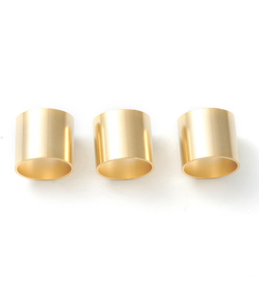 Perles : tube en métal 10mm - Doré