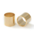 Perles : tube en métal 10mm - Doré