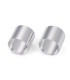 Perles : tube en métal 10mm - ARGENT