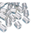 Perles : tube en métal 10mm - ARGENT