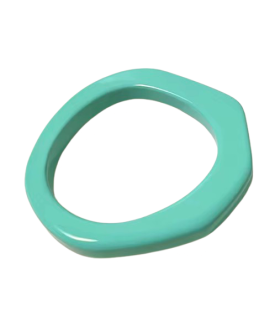 Jonc en résine géométrique - TURQUOISE