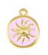 Pendentif soleil DORÉ ROSE