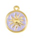 Pendentif soleil DORÉ LILA