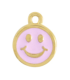 Pendentif smiley DORÉ et ROSE