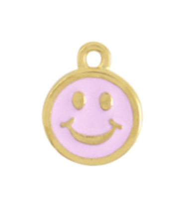 Pendentif smiley DORÉ et ROSE