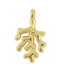 Pendentif en acier inox Corail DORÉ