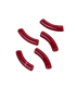 Perles acryliques Tube - MARBRÉ BORDEAUX