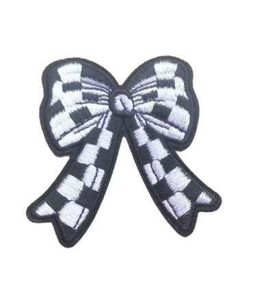 Thermocollant - Noeud Damier - NOIR