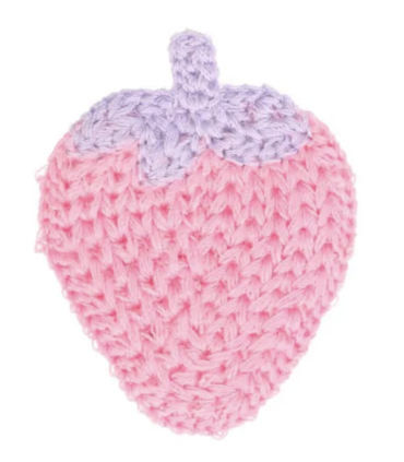 Patch brodés à Coudre : Fraise - ROSE et VIOLET