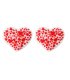 Protege pointes aiguilles à tricoter : Coeur Blanc et Rouge