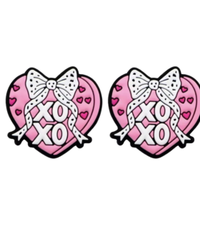 Protege pointes aiguilles à tricoter : Bisous dans un Coeur Rose