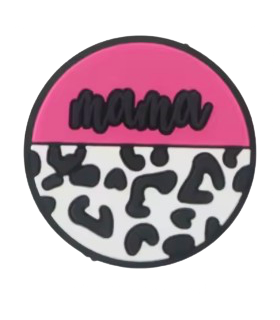 Protege pointes aiguilles à tricoter : Mama Léopard Rose et Noir