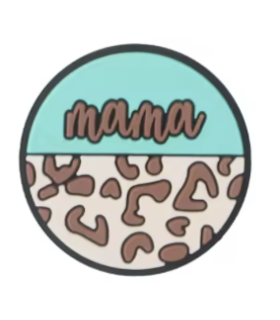 Protege pointes aiguilles à tricoter : Mama Léopard Bleu et Marron