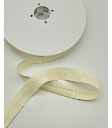 Biais Coton replié Vanille