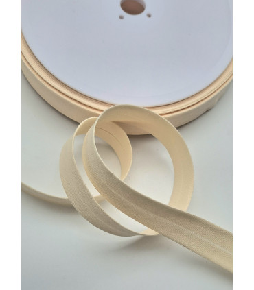 Biais coton replié Poudre