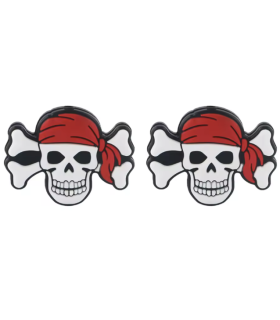 Protege pointes aiguilles à tricoter : Tête de mort Pirate