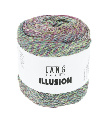 LANG YARNS : Illusion-03-FUSHIA VERT