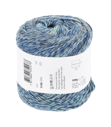 LANG YARNS : Illusion-06-BLEU GRIS BEIGE