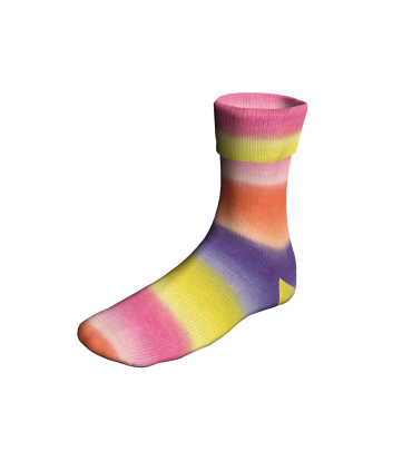 SUPER SOXX COLOR 4-FACH-0510-JAUNE VIOLET ORANGE ROSE-1143