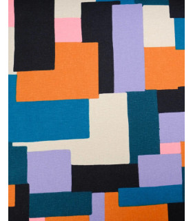 POPPY : canvas Abstract - CANARD NOIR ÉCRU