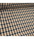 Voile de Coton Carreaux Lurex - NOIR et CAMEL