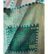 Kantha Tote Bag - Vert et Blanc