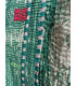 Kantha Tote Bag - Vert et Blanc