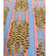 Coton indien matelassé Tigre - CLYDE - ROSE et BLEU