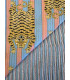 Coton indien matelassé Tigre - CLYDE - ROSE et BLEU