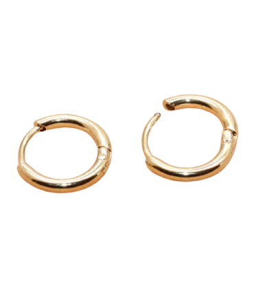 Créoles rondes 14,5mm - DORÉ