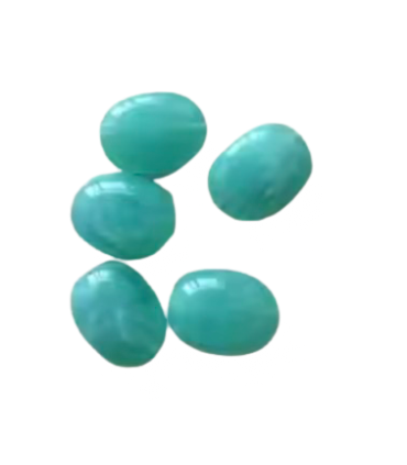 Perles Acryliques Ovales Plates - TURQUOISE