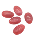 Perles Acryliques Ovales Plates Grandes - ROUGE