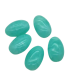 Perles Acryliques Ovales Plates Grandes - TURQUOISE