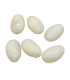 Perles Acryliques Ovales Plates Grandes - CRÈME