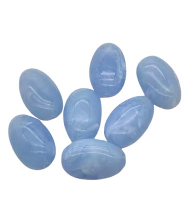 Perles Acryliques Ovales Plates Grandes - CIEL
