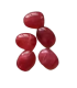 Perles Acryliques Ovales Plates - ROUGE