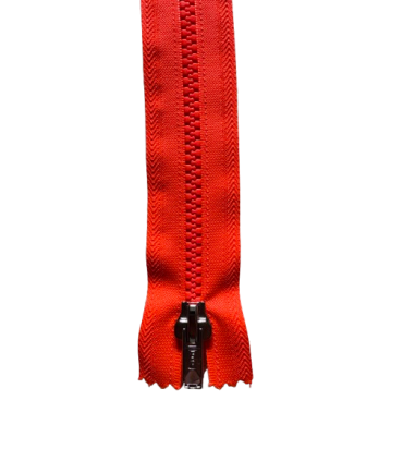 Fermeture Eclair Spiralée Non Séparable FLUO - 30cm - ROUGE
