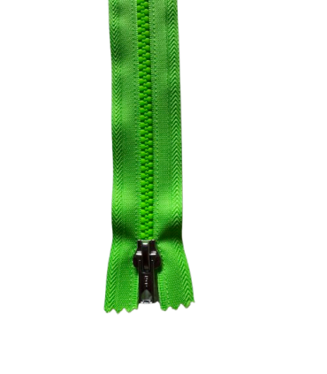 Fermeture Eclair Spiralée Non Séparable FLUO - 30cm - VERT