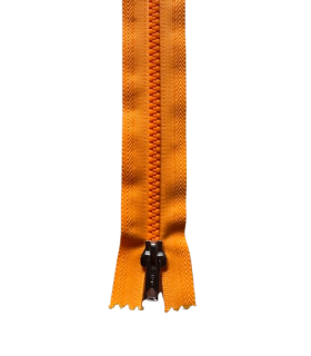 Fermeture Eclair Spiralée Non Séparable FLUO - 20 cm ORANGE