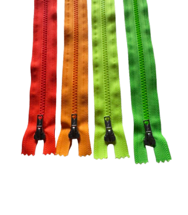 Fermeture Eclair Spiralée Non Séparable FLUO - 20 cm ORANGE